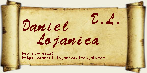 Daniel Lojanica vizit kartica